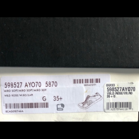 GUCCI
Pink Interlocking G New Ace Sneakers - Picture 2 of 9